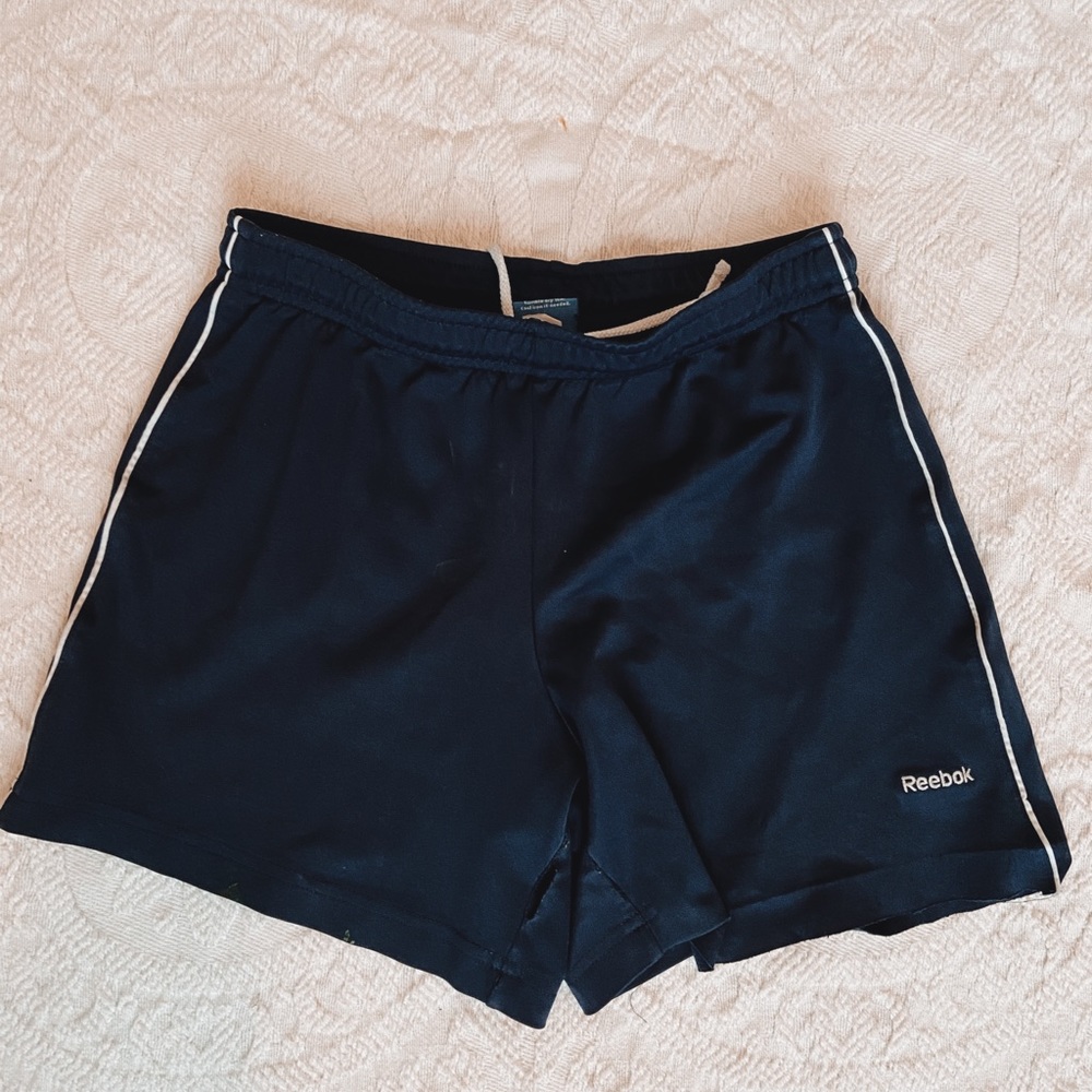 Reebok Navy Blue Athletic Shorts